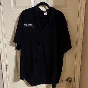Harley-Davidson Black Short-Sleeve Button Down Work Shirt